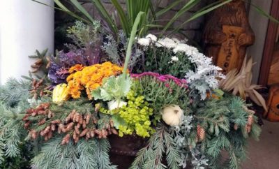 Custom Seasonal Garden Urn by Kate